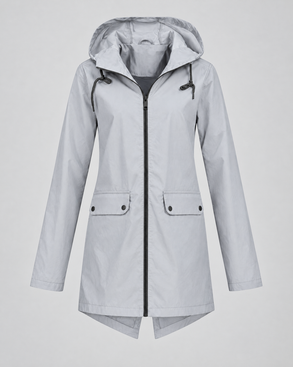 Women's Lightweight Hooded Jacket — Gray — product front [WB gallery 117/6]