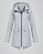 Women's Lightweight Hooded Jacket — Gray — product front [WB gallery 117/6]