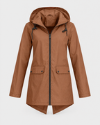 Women's Lightweight Hooded Jacket — Brown — product front [WB gallery 118/6]