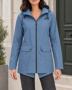 Women's Lightweight Hooded Jacket — Blue — hero [WB gallery 120/1]