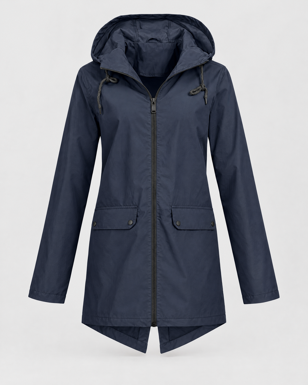 Women's Lightweight Hooded Jacket — Navy blue — product front [WB gallery 119/6]