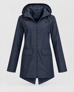 Women's Lightweight Hooded Jacket — Navy blue — product front [WB gallery 119/6]