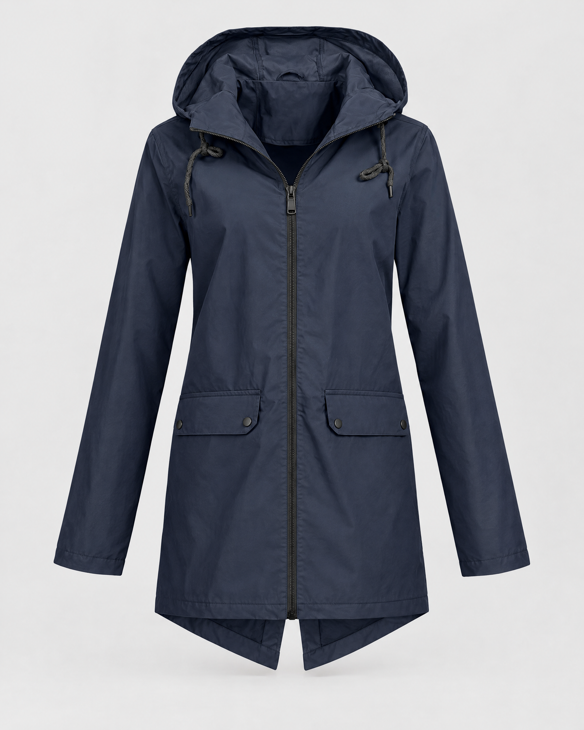 Women's Lightweight Hooded Jacket — Navy blue — product front [WB gallery 119/6]