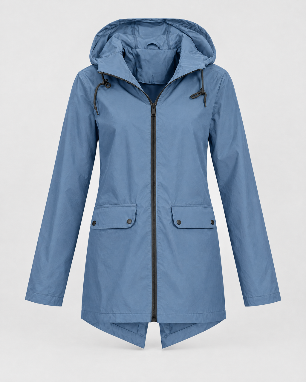 Women's Lightweight Hooded Jacket — Blue — product front [WB gallery 120/6]