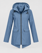 Women's Lightweight Hooded Jacket — Blue — product front [WB gallery 120/6]