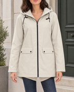 Women's Lightweight Hooded Jacket — Apricot — hero [WB gallery 121/1]