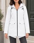 Women's Lightweight Hooded Jacket — White — hero [WB gallery 123/1]