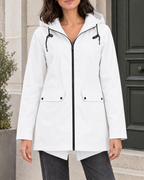 Women's Lightweight Hooded Jacket — White — hero [WB gallery 123/1]