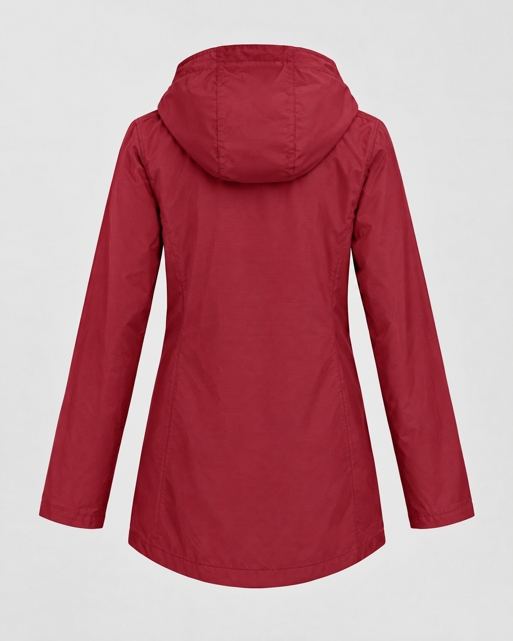 Women's Lightweight Hooded Jacket — Wine red — product back [WB gallery 122/7]