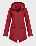 Women's Lightweight Hooded Jacket — Wine red — product front [WB gallery 122/6]