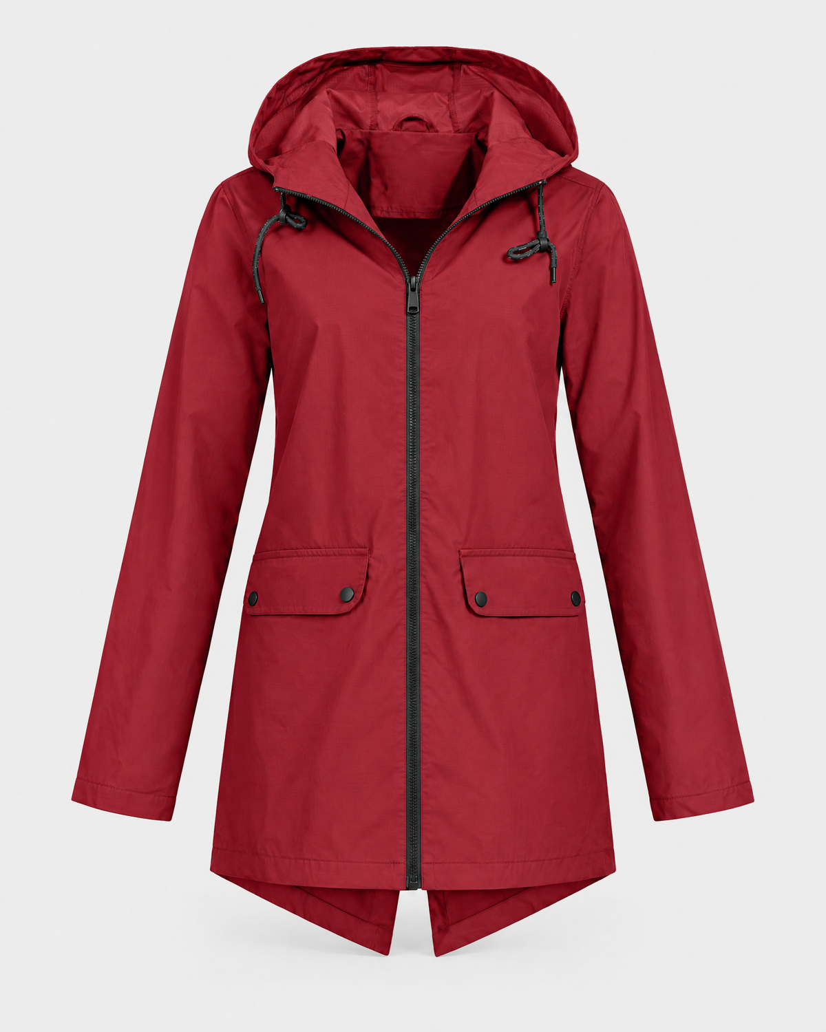 Women's Lightweight Hooded Jacket — Wine red — product front [WB gallery 122/6]