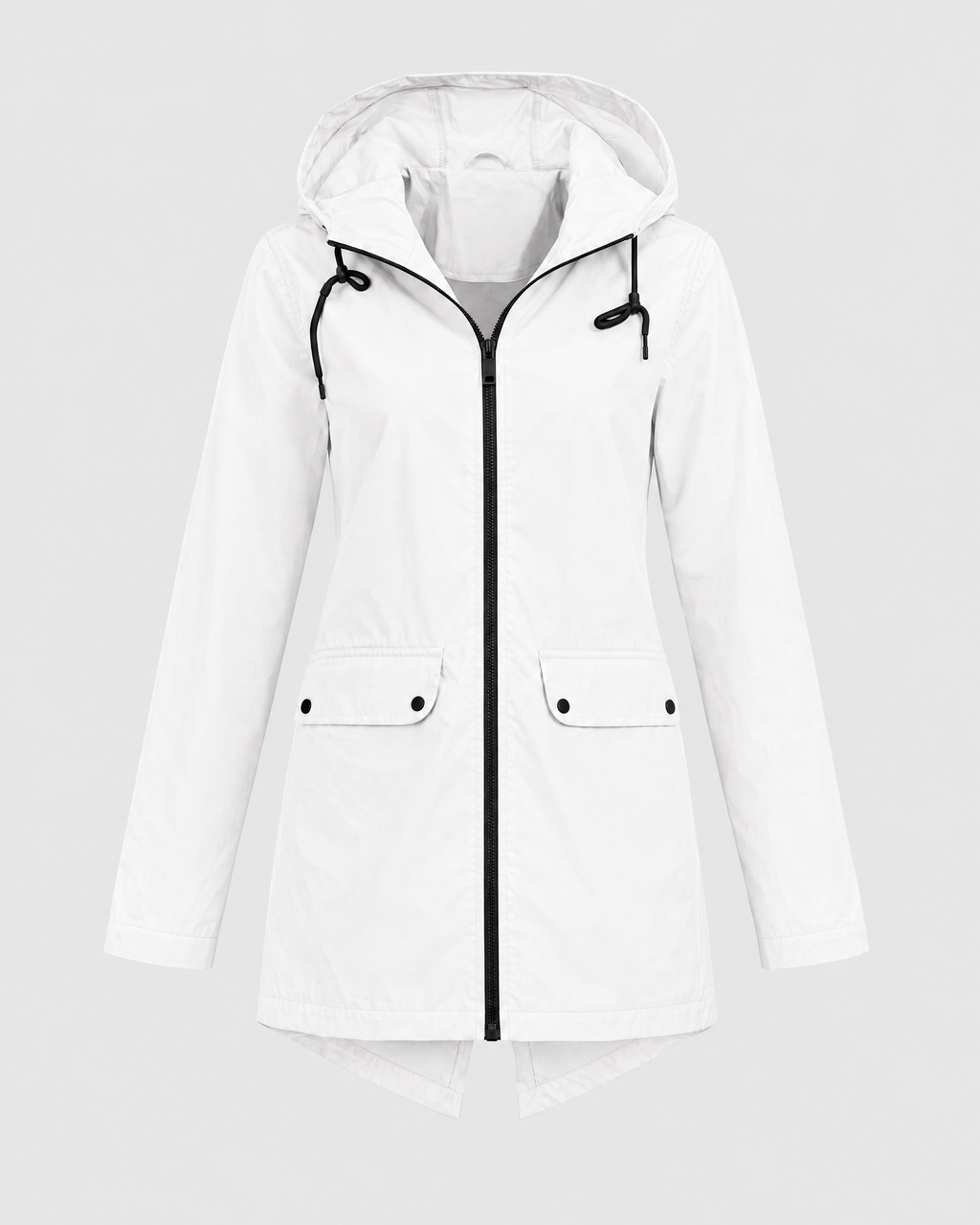 Women's Lightweight Hooded Jacket — White — product front [WB gallery 123/6]