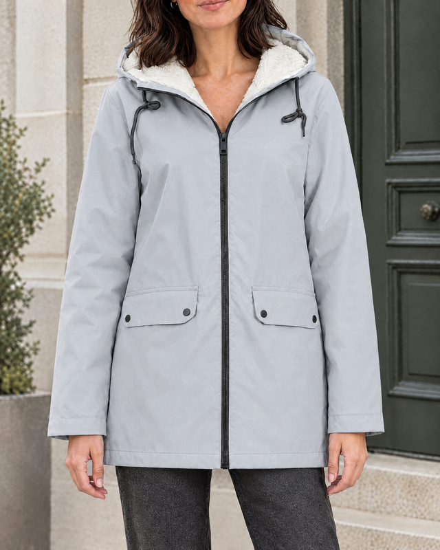 Women's Fleece-Lined Hooded Jacket