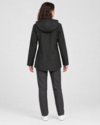 Women's Lightweight Hooded Jacket — Black — full back [WB gallery 124/3]