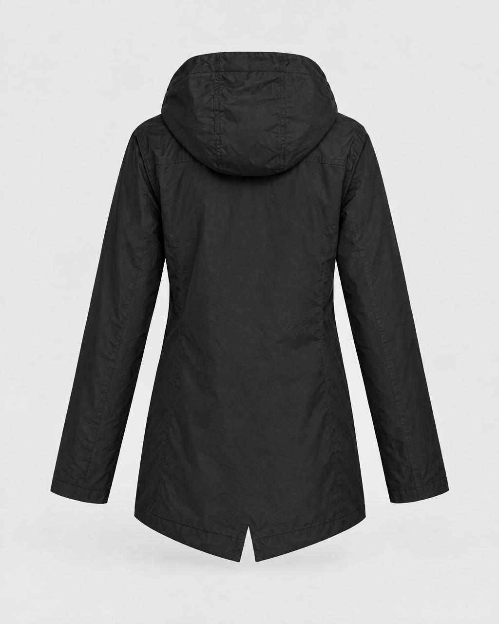Women's Lightweight Hooded Jacket — Black — product back [WB gallery 124/7]