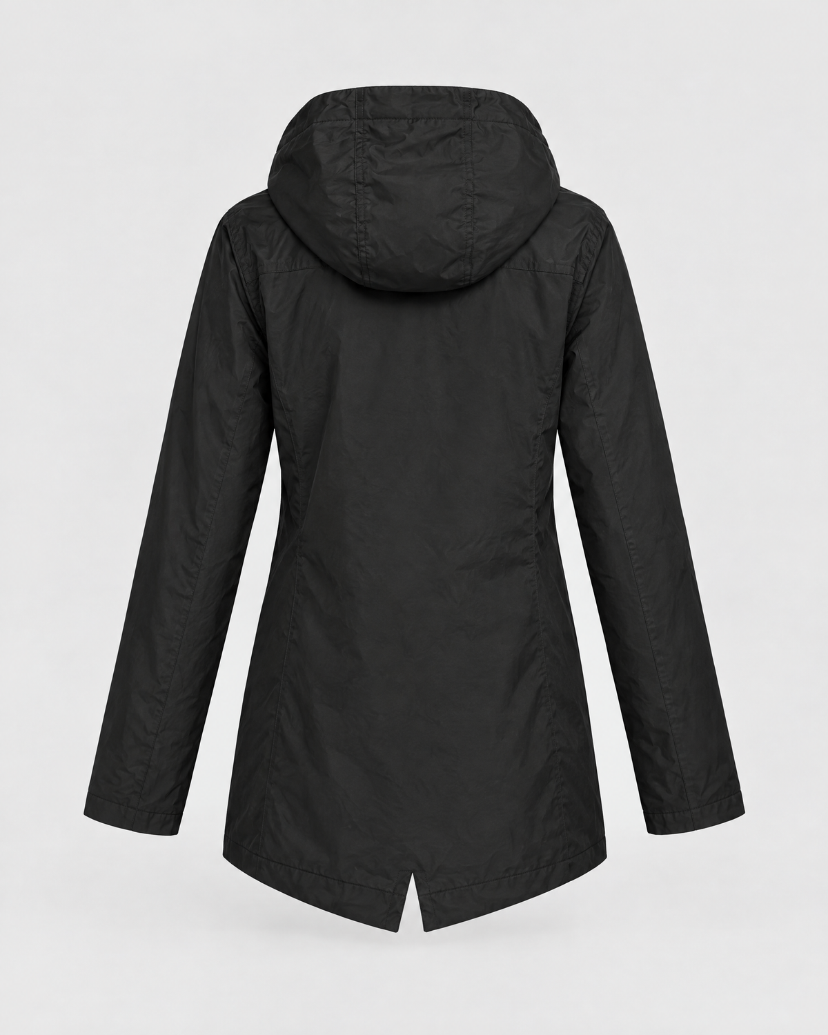 Women's Lightweight Hooded Jacket — Black — product back [WB gallery 124/7]