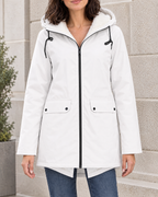 Women's Fleece-Lined Hooded Jacket — White — hero [WB gallery 126/1]