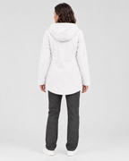 Women's Fleece-Lined Hooded Jacket — White — full back [WB gallery 126/3]