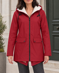 Women's Fleece-Lined Hooded Jacket — Red — hero [WB gallery 128/1]
