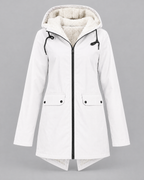 Women's Fleece-Lined Hooded Jacket — White — product front [WB gallery 126/6]
