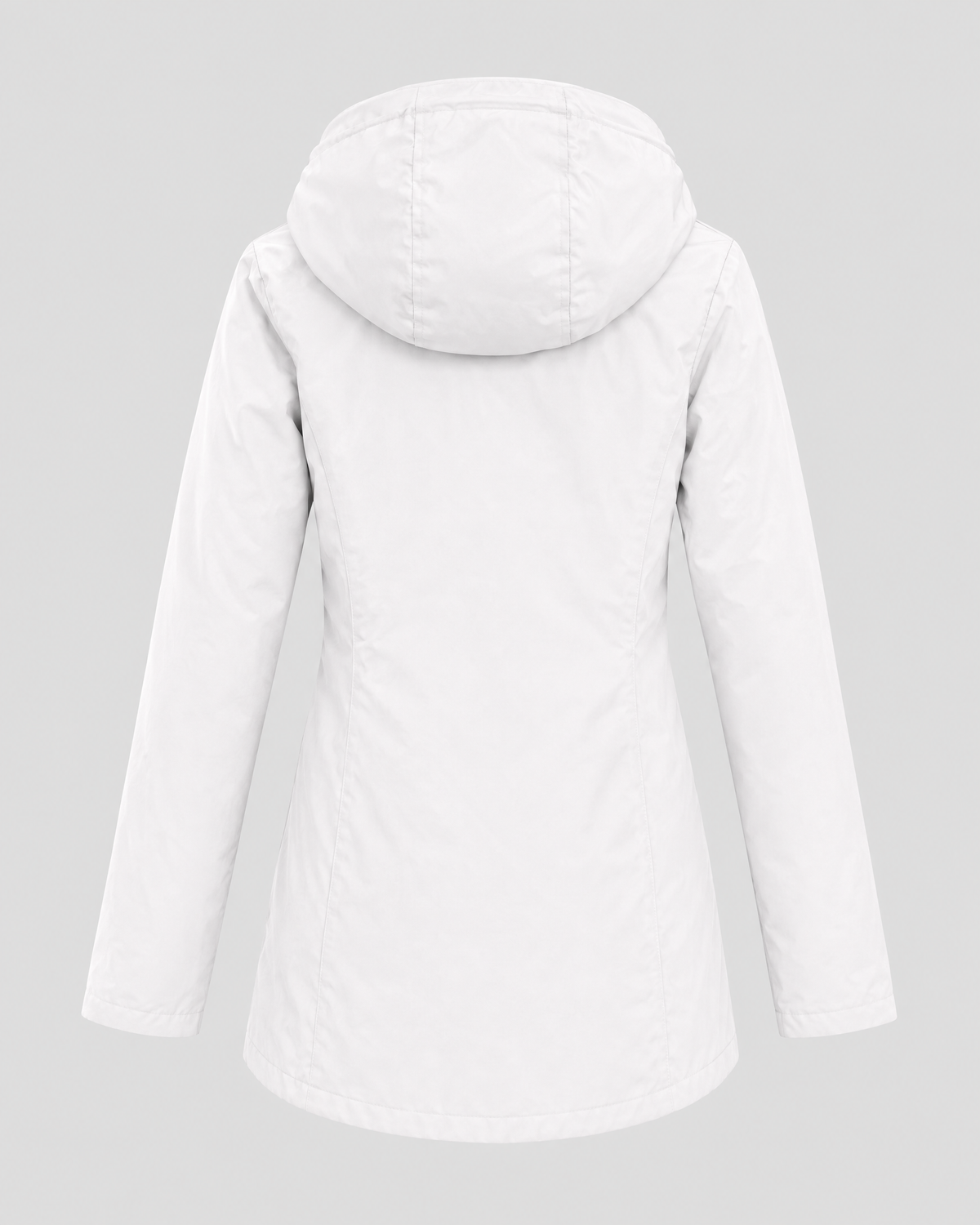 Women's Fleece-Lined Hooded Jacket — White — product back [WB gallery 126/7]