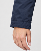 Women's Fleece-Lined Hooded Jacket — Navy blue — cuff detail [WB gallery 127/5]