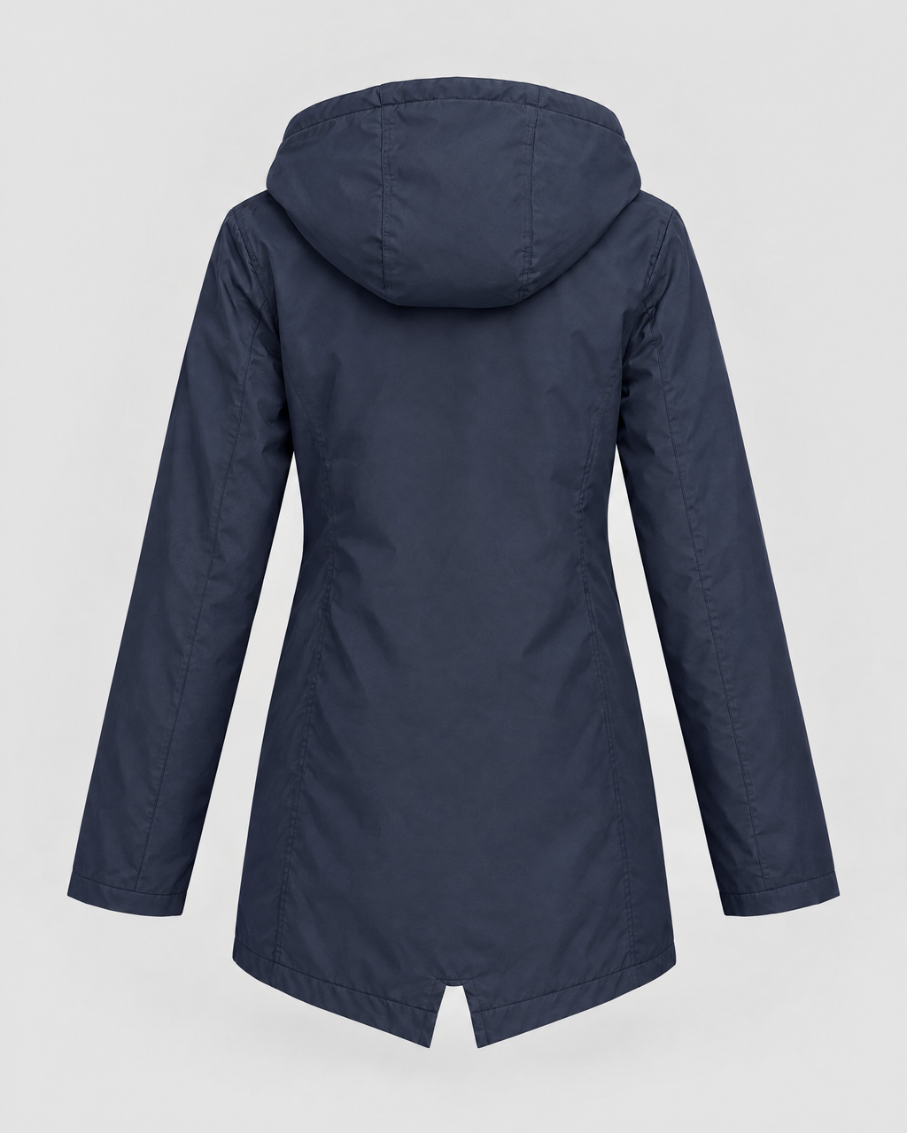 Women's Fleece-Lined Hooded Jacket — Navy blue — product back [WB gallery 127/7]