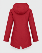 Women's Fleece-Lined Hooded Jacket — Red — product back [WB gallery 128/7]