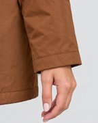 Women's Fleece-Lined Hooded Jacket — Coffee — cuff detail [WB gallery 129/5]