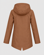 Women's Fleece-Lined Hooded Jacket — Coffee — product back [WB gallery 129/7]