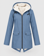 Women's Fleece-Lined Hooded Jacket — sky blue — product front [WB gallery 130/6]