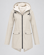 Women's Fleece-Lined Hooded Jacket — Apricot — product front [WB gallery 131/6]
