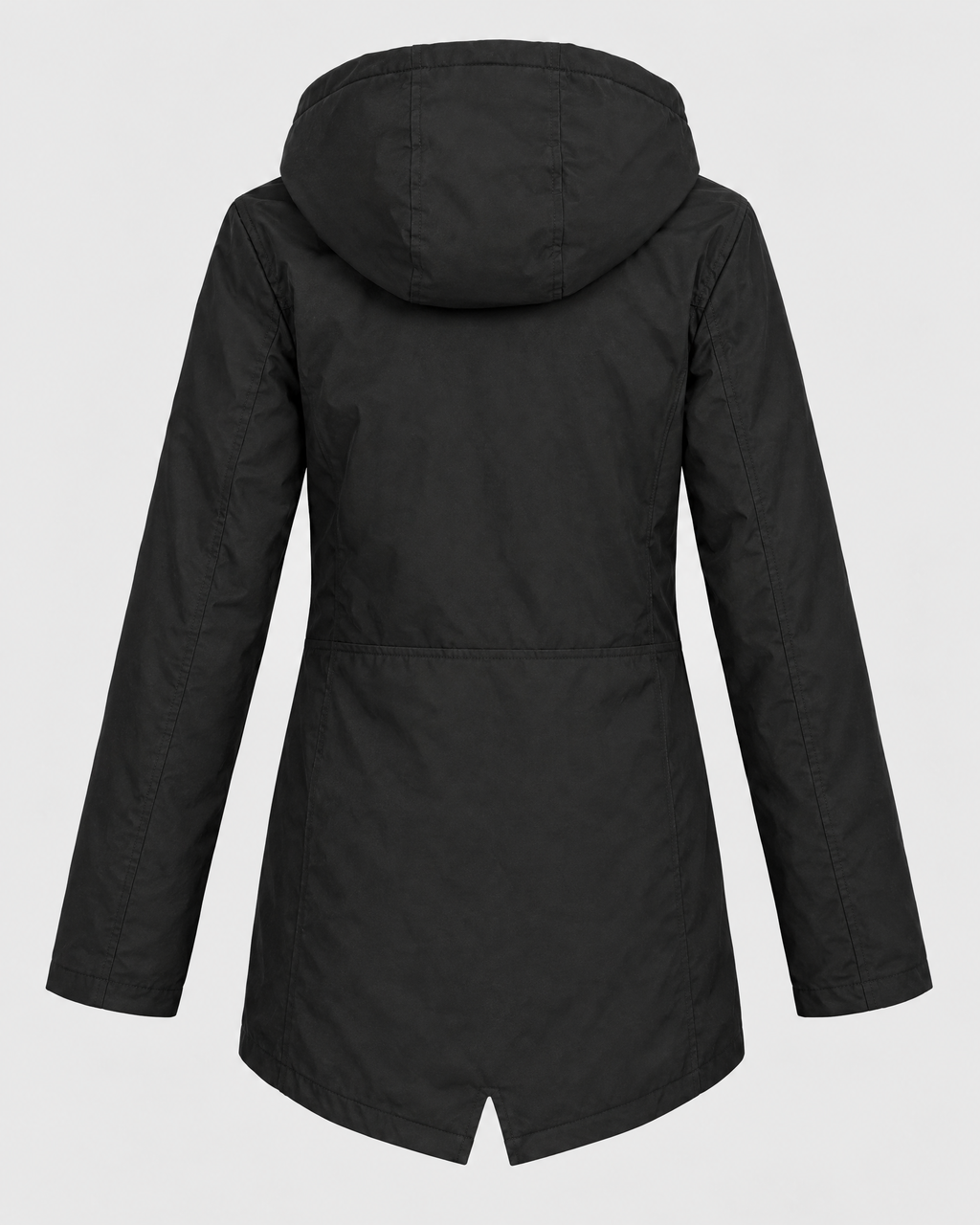 Women's Fleece-Lined Hooded Jacket — Black — product back [WB gallery 132/7]