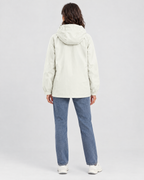 Women's Hooded Outdoor Jacket — Apricot single jacket — full back [WB gallery 133/3]