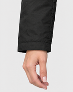 Women's Fleece-Lined Hooded Jacket — Black — cuff detail [WB gallery 132/5]
