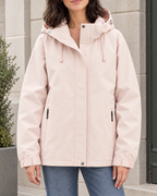 Women's Hooded Outdoor Jacket — Tender pink single jacket — hero [WB gallery 134/1]