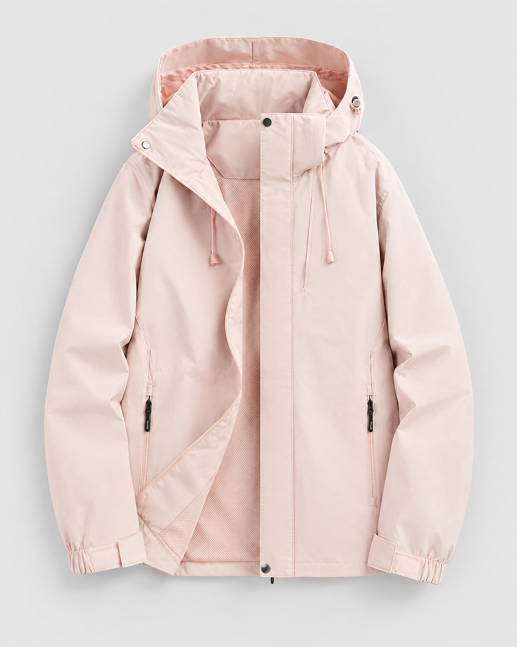 Women's Hooded Outdoor Jacket — Tender pink single jacket — product front [WB gallery 134/6]