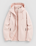Women's Hooded Outdoor Jacket — Tender pink single jacket — product front [WB gallery 134/6]