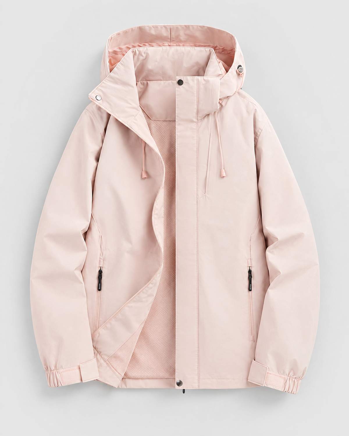 Women's Hooded Outdoor Jacket — Tender pink single jacket — product front [WB gallery 134/6]