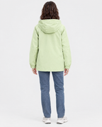 Women's Hooded Outdoor Jacket — Mint Green Single Jacket — full back [WB gallery 136/3]