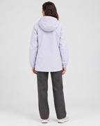 Women's Hooded Outdoor Jacket — Light purple single jacket — full back [WB gallery 137/3]