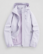 Women's Hooded Outdoor Jacket — Light purple single jacket — product front [WB gallery 137/6]