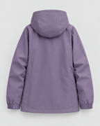 Women's Hooded Outdoor Jacket — Blue Plum Purple Single Jacket — product back [WB gallery 140/7]