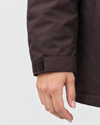 Women's Hooded Outdoor Jacket — Black plum purple single jacket — cuff detail [WB gallery 141/5]