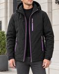 Men's Hooded Outdoor Jacket — Amber black — hero [WB gallery 145/1]