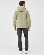 Men's Hooded Outdoor Jacket — Gravel apricot — full back [WB gallery 142/3]