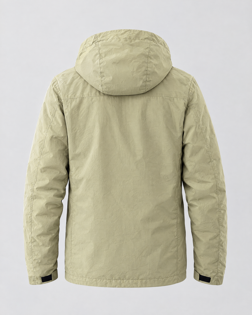 Men's Hooded Outdoor Jacket — Gravel apricot — product back [WB gallery 142/7]