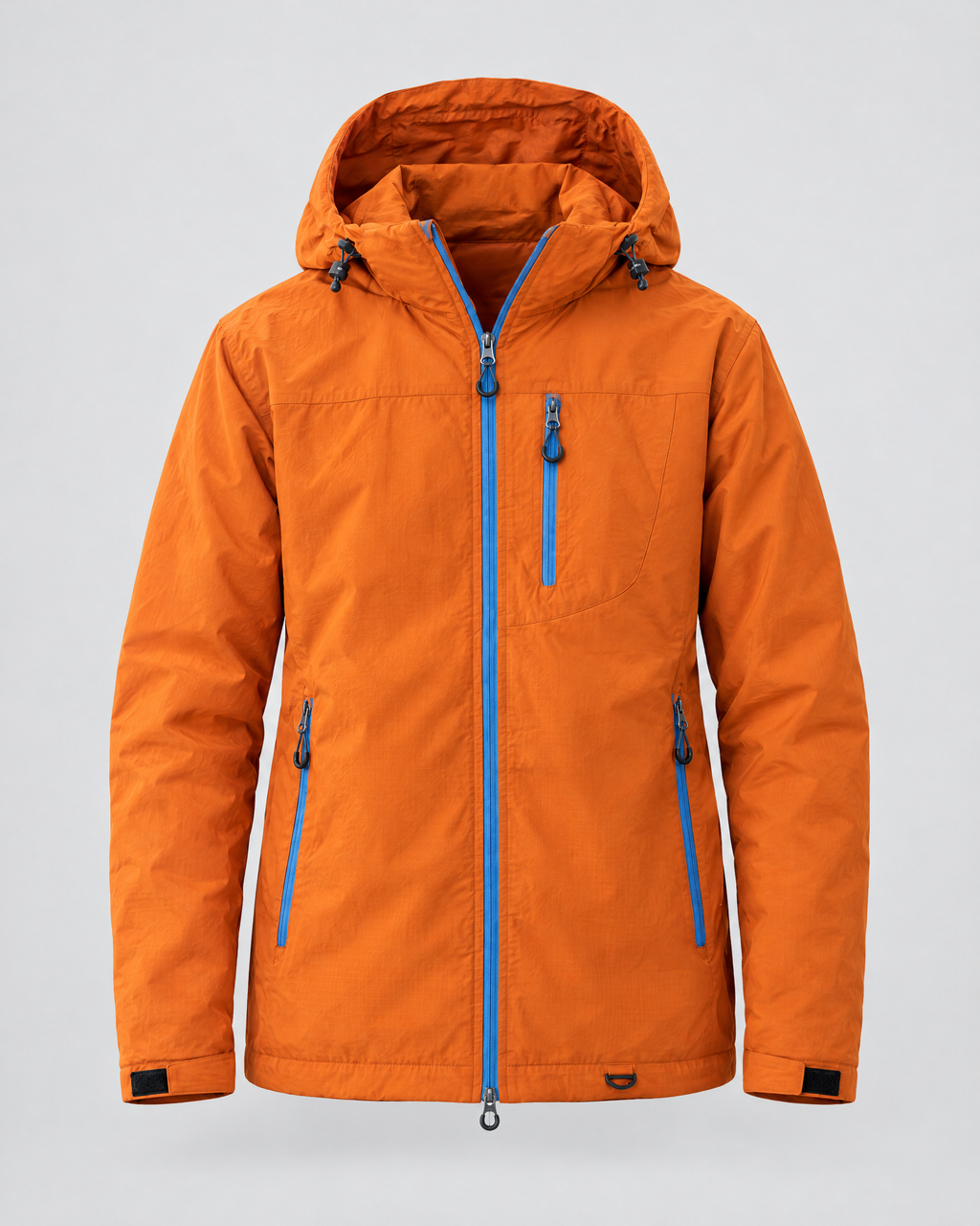 Men's Hooded Outdoor Jacket — Sunset orange — product front [WB gallery 143/6]