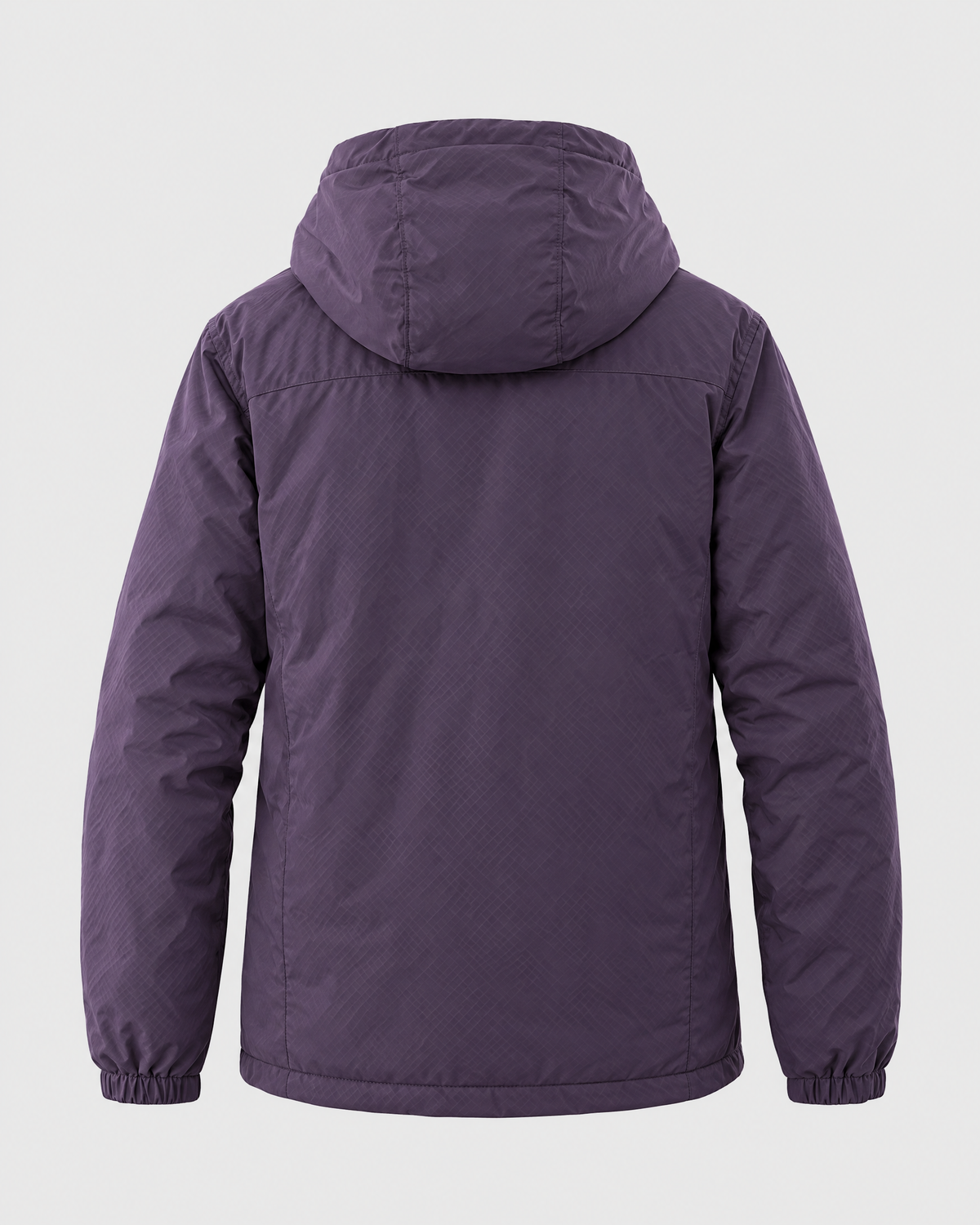 Men's Hooded Outdoor Jacket — Dark night purple — product back [WB gallery 144/7]