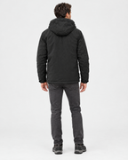 Men's Hooded Outdoor Jacket — Amber black — full back [WB gallery 145/3]